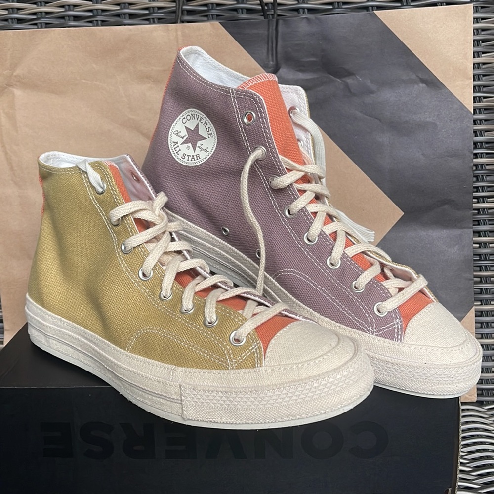 Converse Chuck Taylor 70 All Star Hi Prairie Sand/Noble Grey/Egret mens - Picture 5 of 16